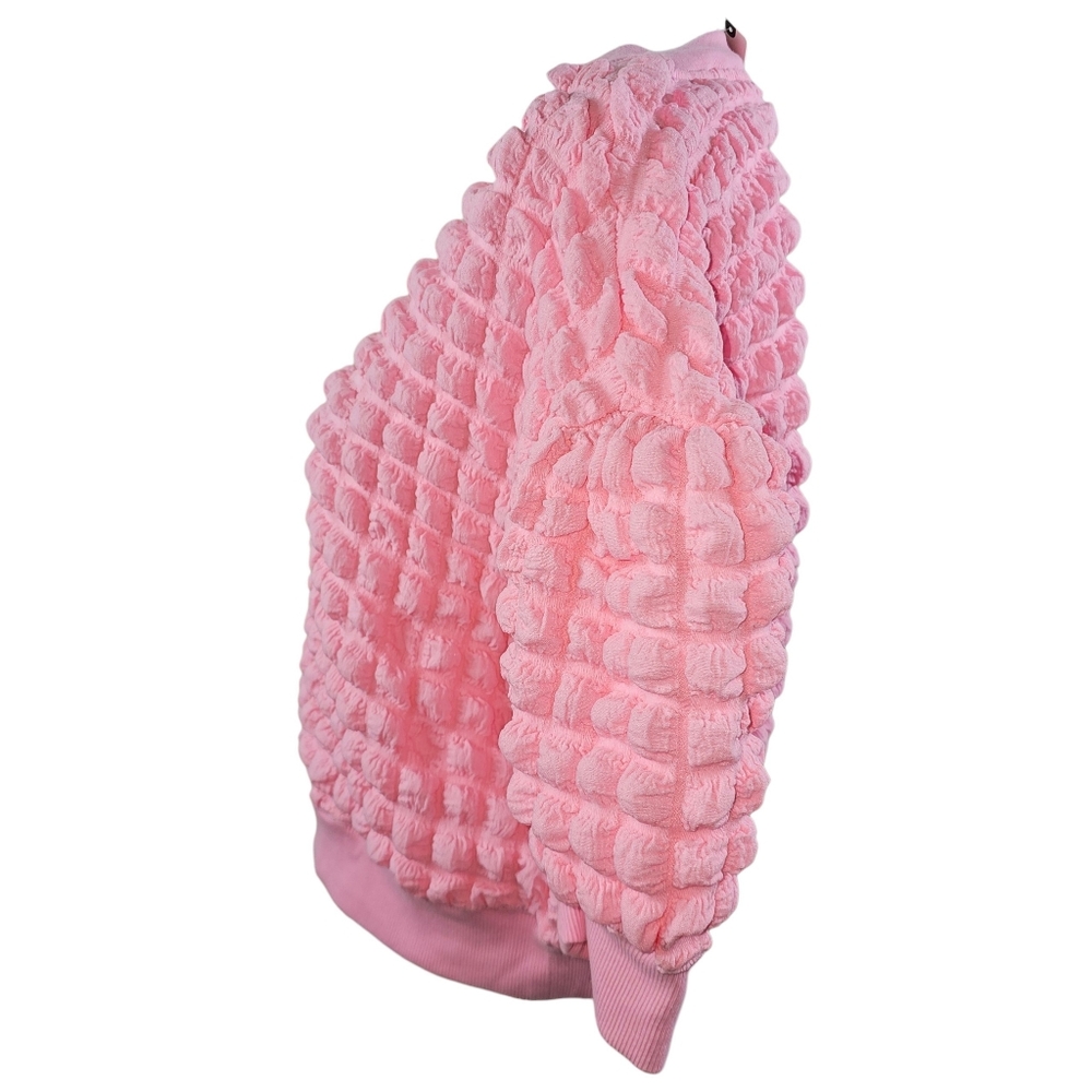 Maeve Anthropologie Puff Sleeve Pastel Pink Bubble Top In M NWT - Picture 6 of 10